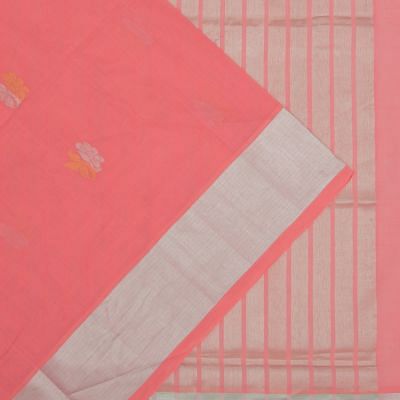 Venkatagiri Cotton Butta Pastel Pink Saree