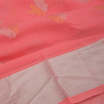Venkatagiri Cotton Butta Pastel Pink Saree