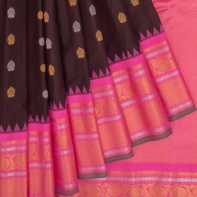 Traditional Checks Gadwal Pure Silk Saree - db23566