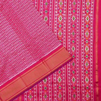 Pochampally Silk Ikat Pink Saree