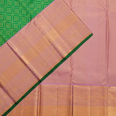 Kanchipuram Silk Brocade Green Saree