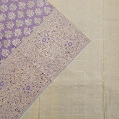 Kanchipuram Silk Brocade Lavender Saree