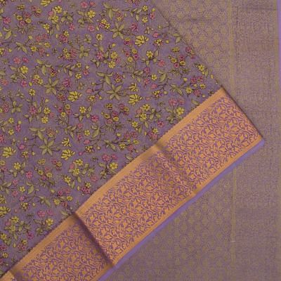 Binny Silk Printed Lavender Saree