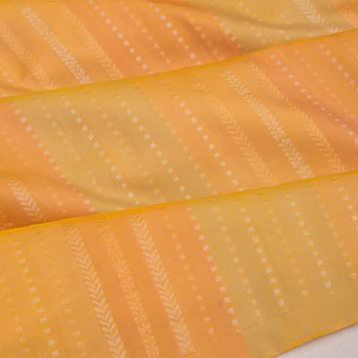 Coimbatore Silk Vertical Lines Yellow Saree