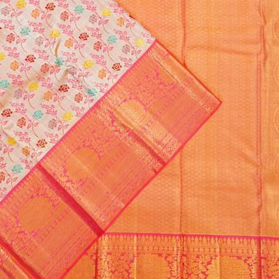 Kanchipuram Silk Tissue Brocade Gold Saree