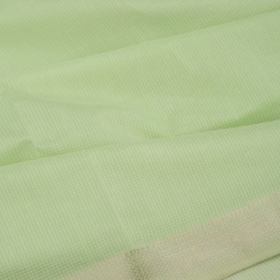 Maheswari Cotton Checks Pista Green Saree
