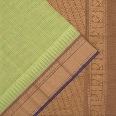 Pure chettinad cotton checked saree without blouse – www.kosigam.com