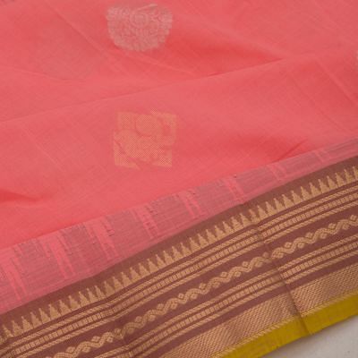 Chettinad Cotton Butta Pink Saree