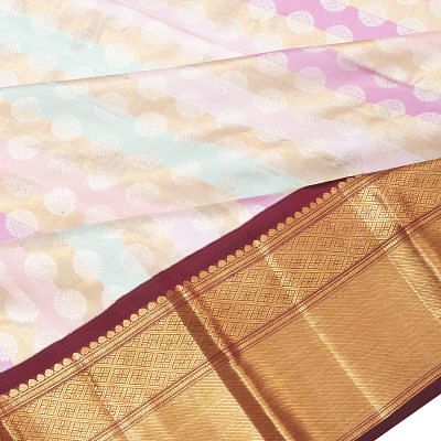 Kanchipuram Silk Brocade Multi-Color Saree
