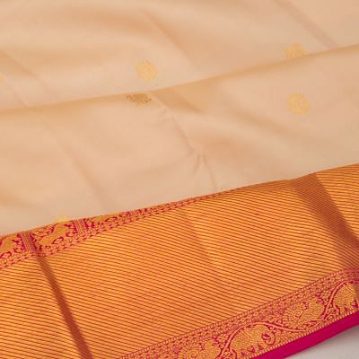Kanchipuram Silk Butta Peach Saree