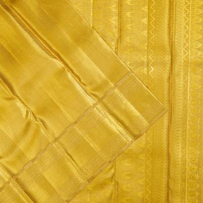 Kanchipuram Silk Tissue Diagonal Lines Gold Saree