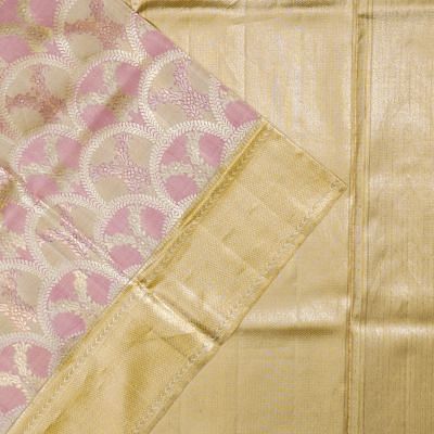 Kanchipuram Silk Tissue Brocade Gold Saree