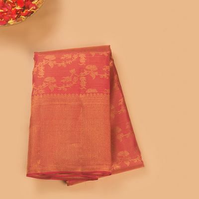 Taranga Kanchi Silk Tissue Jaal Pink Saree