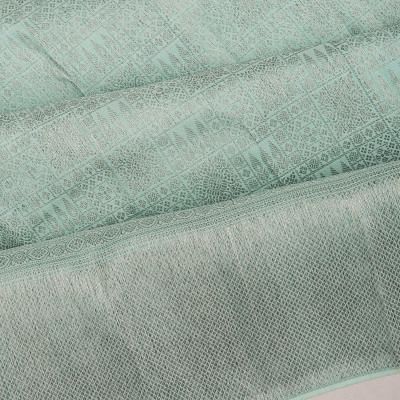 Kanchipuram Silk Antique Zari Brocade Pastel Green Saree