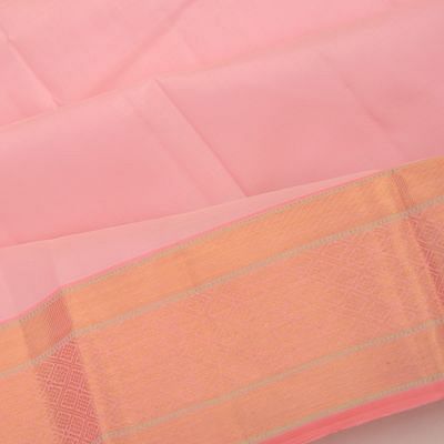 Kanchipuram Silk Butta Baby Pink Saree