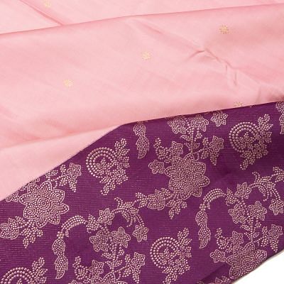 Kanchipuram Silk Butta Pastel Pink Saree