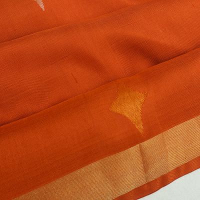 Uppada Silk Butta Orange Saree