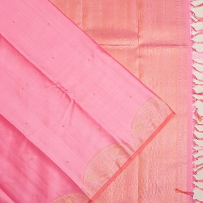 Kanchipuram Silk Butta Baby Pink Saree