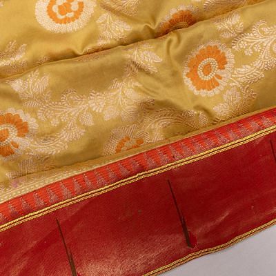 Paithani Silk x Banarasi Kadwa Jaal Yellow Saree