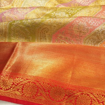 Kanchipuram Silk Tissue Brocade Rangkat Saree