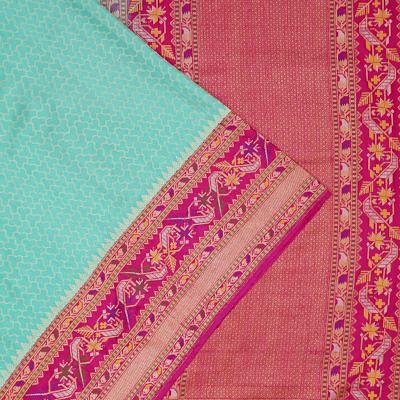 Banarasi Silk Brocade Sea Green Saree