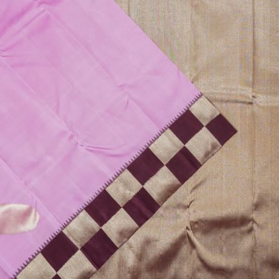 Kanchipuram Silk Butta Lavender Saree