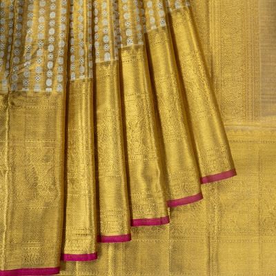 Kanchipuram Silk Tissue Brocade Gold Saree