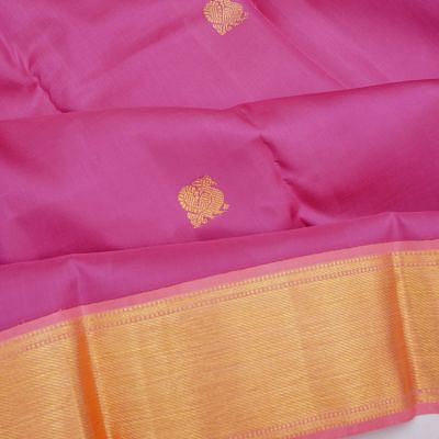 Kanchipuram Silk Butta Magenta Saree