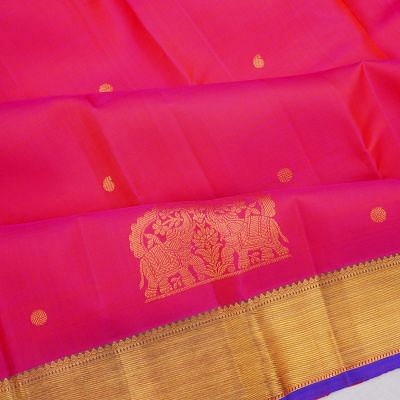 Kanchipuram Silk Butta Pink Saree