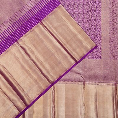 Kanchipuram Silk Tissue Violet Saree