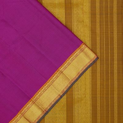 Kanchipuram Silk Checks Purple Saree