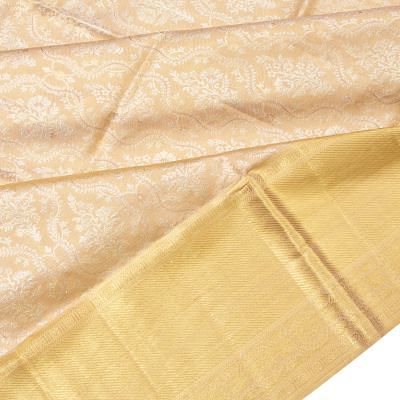 Kanchipuram Silk Tissue Brocade Gold Saree