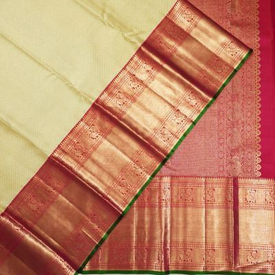 Kanchipuram Silk Brocade Pastel Green Saree