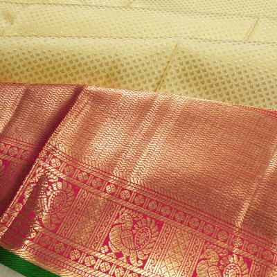 Kanchipuram Silk Brocade Pastel Green Saree