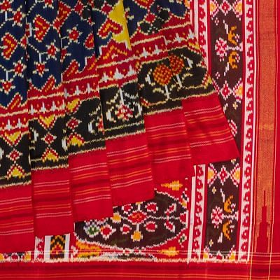 Pochampally Silk Ikat Multicolour Saree