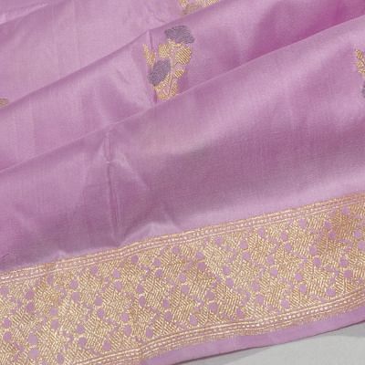 Banarasi Silk Butta Lavender Saree