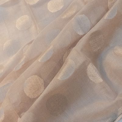 Handloom Cotton Tissue Polka Butta Light Pink Saree