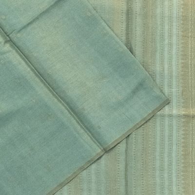 Soft Tussar Butta Light Blue Saree