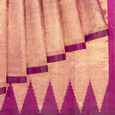 Kanchipuram Silk Big Temples Purple Saree