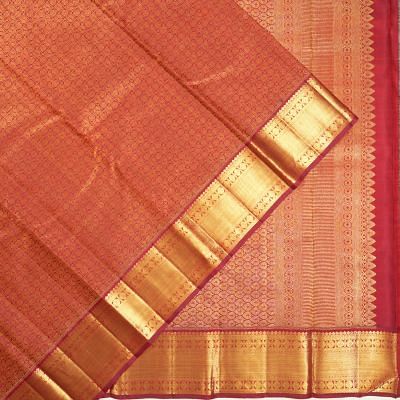 Kanchipuram Silk Brocade Maroon Saree