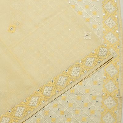 Kota Soft Silk Kasuti Work Butta Yellow Saree