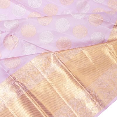 Kanchipuram Silk Butta Lavender Saree