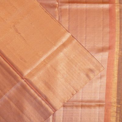 Kanchipuram Silk Tissue Brocade Pink Saree