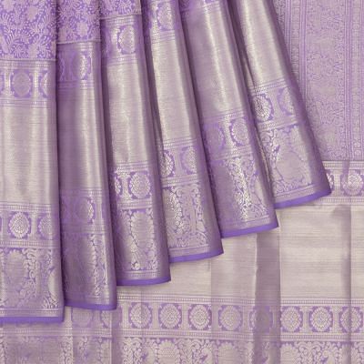 Taranga Kanchi Silk Brocade Violet Saree