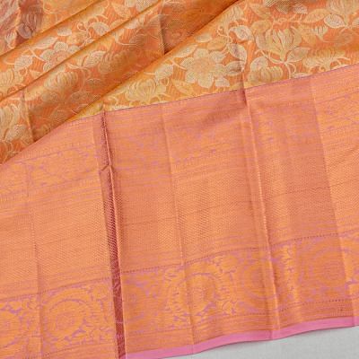 Taranga Kanchi Silk Tissue Brocade Pink Saree