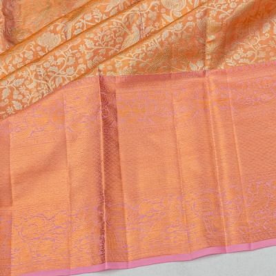 Taranga Kanchi Silk Tissue Brocade Pink Saree