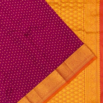 Taranga Kanchi Silk Brocade Purple Saree