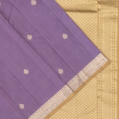 Classic Kanchipuram Silk Butta Violet Saree