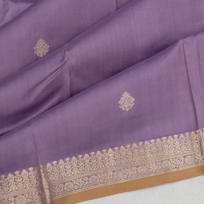 Classic Kanchipuram Silk Butta Violet Saree