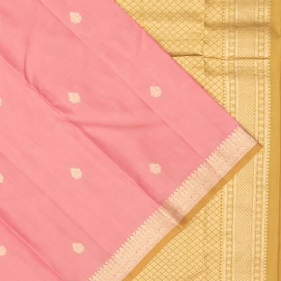 Classic Kanchipuram Silk Butta Pink Saree